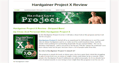 Desktop Screenshot of hardgainerprojectxreview.weebly.com