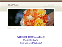 Tablet Screenshot of dramatalk.weebly.com
