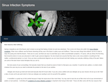 Tablet Screenshot of onlinesinusinfectionsymptoms.weebly.com