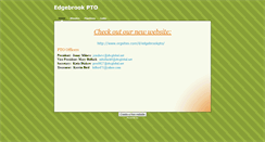Desktop Screenshot of edgebrookpto.weebly.com
