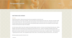 Desktop Screenshot of pengobatanampuh.weebly.com