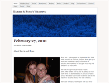 Tablet Screenshot of karrieandryan.weebly.com