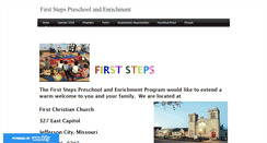 Desktop Screenshot of firststeps.weebly.com