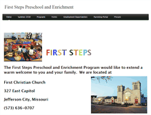Tablet Screenshot of firststeps.weebly.com