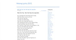 Desktop Screenshot of hmonglyric2012.weebly.com