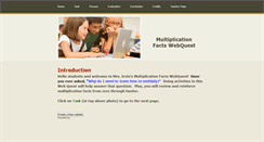 Desktop Screenshot of multiplicationfactswebquest.weebly.com