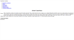 Desktop Screenshot of canterburyacademy.weebly.com