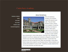 Tablet Screenshot of canterburyacademy.weebly.com