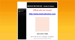 Desktop Screenshot of medrudmotors.weebly.com