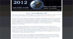 Desktop Screenshot of 2012-end.weebly.com