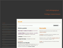 Tablet Screenshot of cafepedagogique.weebly.com