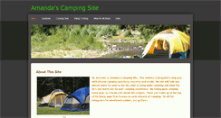 Desktop Screenshot of amandas-camping-site.weebly.com