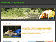 Tablet Screenshot of amandas-camping-site.weebly.com