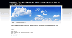 Desktop Screenshot of centralparkperiodontics.weebly.com