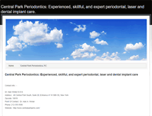 Tablet Screenshot of centralparkperiodontics.weebly.com