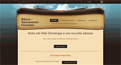 Desktop Screenshot of billardclassique.weebly.com