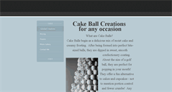 Desktop Screenshot of cakeballcreations.weebly.com