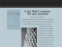 Tablet Screenshot of cakeballcreations.weebly.com