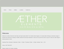 Tablet Screenshot of aetherelements.weebly.com