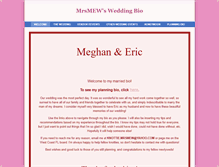 Tablet Screenshot of mrsmewwedding.weebly.com