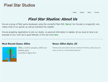 Tablet Screenshot of pixelstarstudios.weebly.com