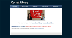 Desktop Screenshot of opstadlibrary.weebly.com