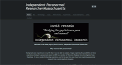 Desktop Screenshot of independentparanormalresearchmassachusetts.weebly.com