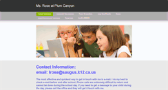 Desktop Screenshot of msroseplumcanyon.weebly.com
