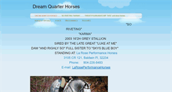 Desktop Screenshot of dreamquarterhorses.weebly.com