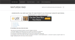 Desktop Screenshot of maturski.weebly.com