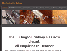 Tablet Screenshot of burlingtongallery.weebly.com
