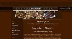 Desktop Screenshot of cousinsquiltshop.weebly.com