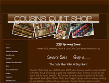 Tablet Screenshot of cousinsquiltshop.weebly.com