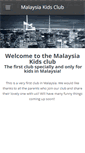 Mobile Screenshot of malaysiakidsclub.weebly.com
