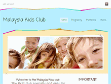 Tablet Screenshot of malaysiakidsclub.weebly.com