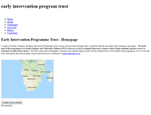 Tablet Screenshot of earlyinterventionprogramtrust.weebly.com