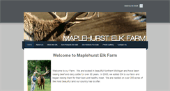 Desktop Screenshot of maplehurstelkfarm.weebly.com