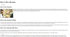 Desktop Screenshot of howtodoaresume.weebly.com