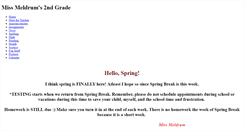 Desktop Screenshot of missmeldrum2ndgrade.weebly.com