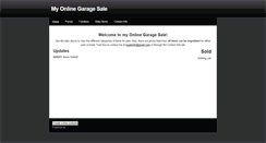 Desktop Screenshot of myonlinegaragesale.weebly.com
