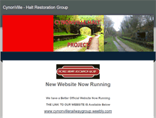 Tablet Screenshot of cynonvillerailwayrestorationgrou.weebly.com