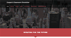 Desktop Screenshot of coopersclassroomchronicles.weebly.com