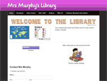 Tablet Screenshot of mrsmurphyslibrary.weebly.com