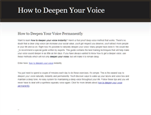 Tablet Screenshot of howtodeepenyourvoice.weebly.com