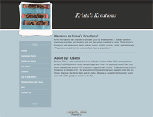 Tablet Screenshot of kristaskreations.weebly.com