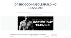 Desktop Screenshot of greekgodmusclebuildingprogram.weebly.com