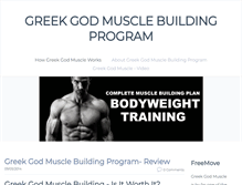 Tablet Screenshot of greekgodmusclebuildingprogram.weebly.com