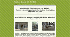 Desktop Screenshot of madisoncountyk9club.weebly.com