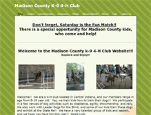 Tablet Screenshot of madisoncountyk9club.weebly.com