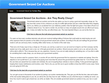 Tablet Screenshot of governmentseizedcarauctions.weebly.com